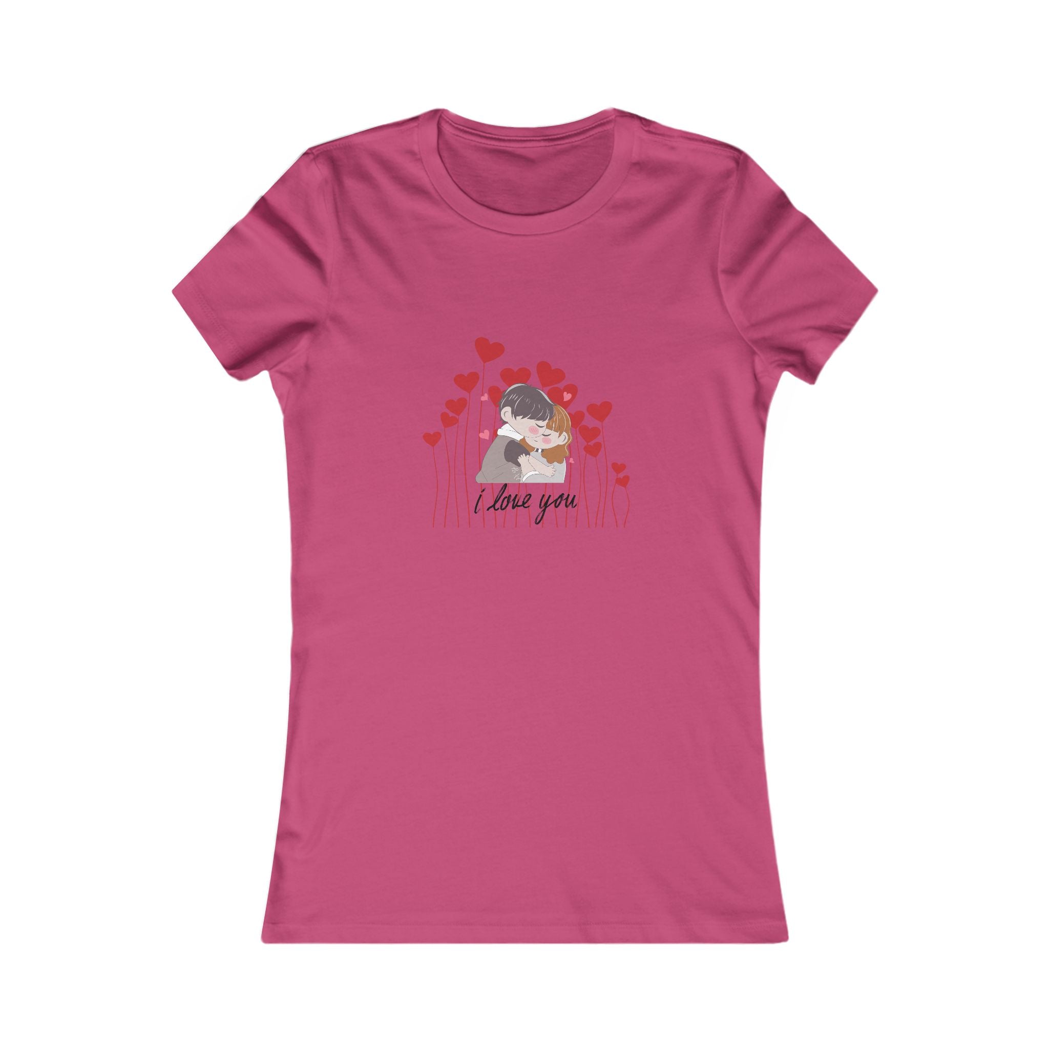 Women's Tee — 'Love You' Floral Heart Graphic
