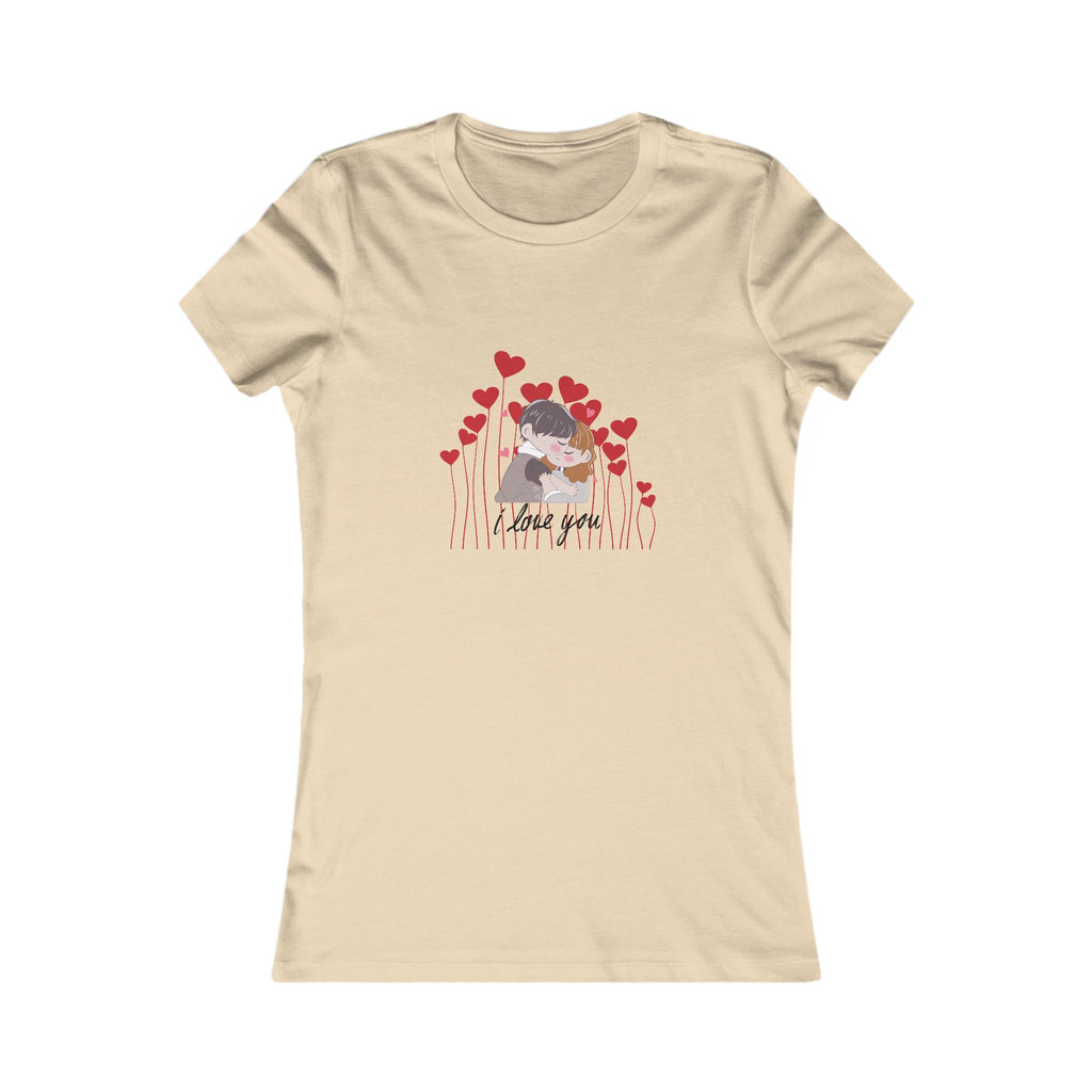 Women's Tee — 'Love You' Floral Heart Graphic