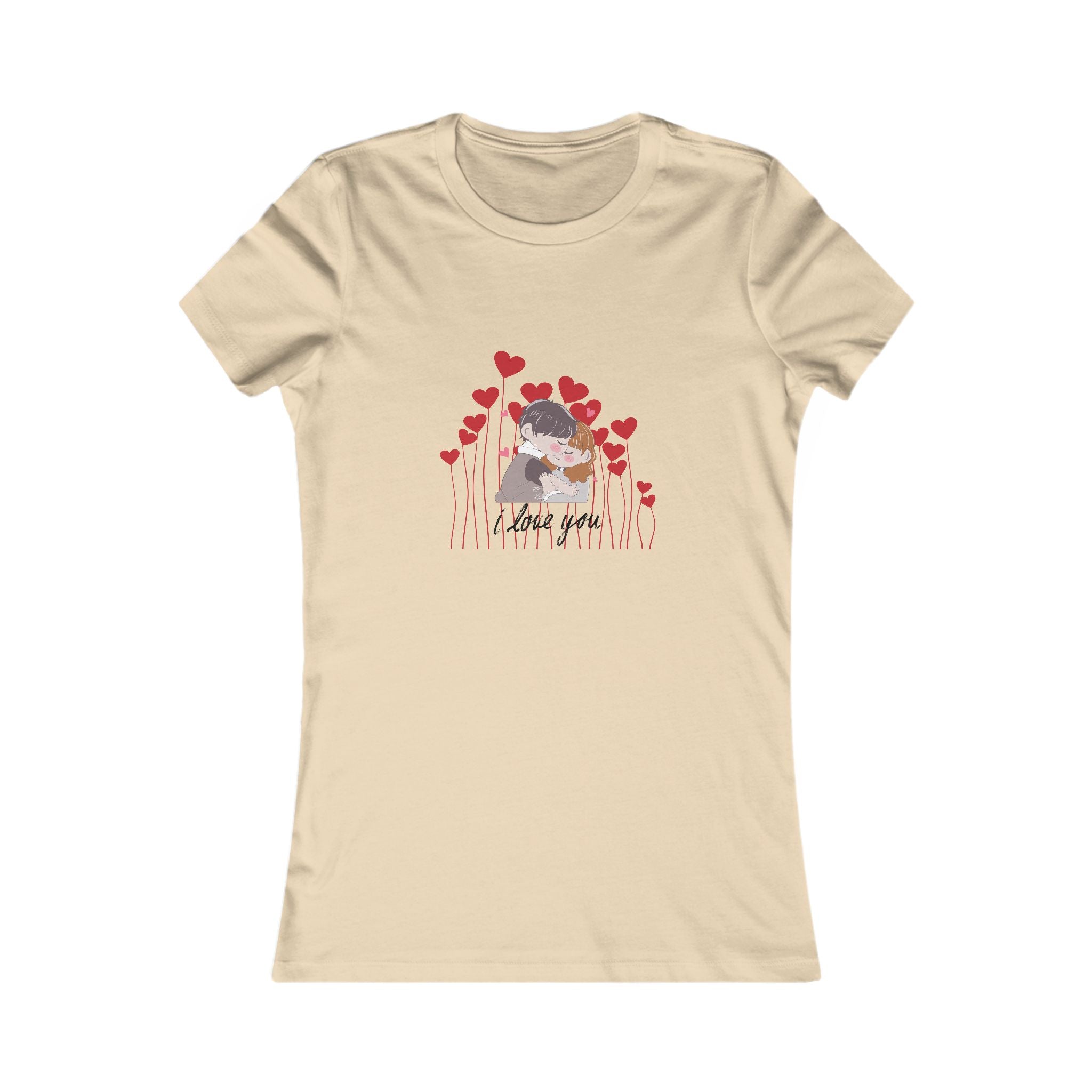 Women's Tee — 'Love You' Floral Heart Graphic