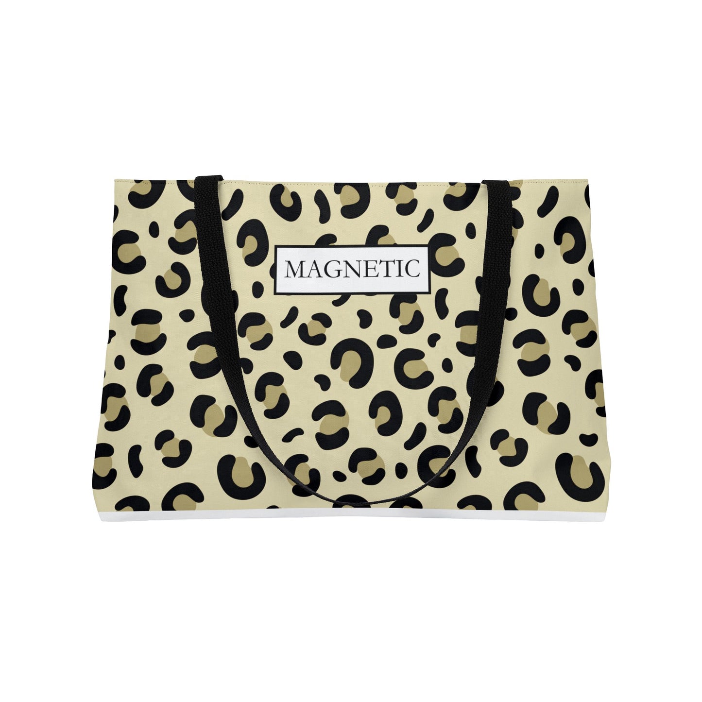 Leopard Print Weekender Tote Bag — 'MAGNETIC' Chic Travel Carryall