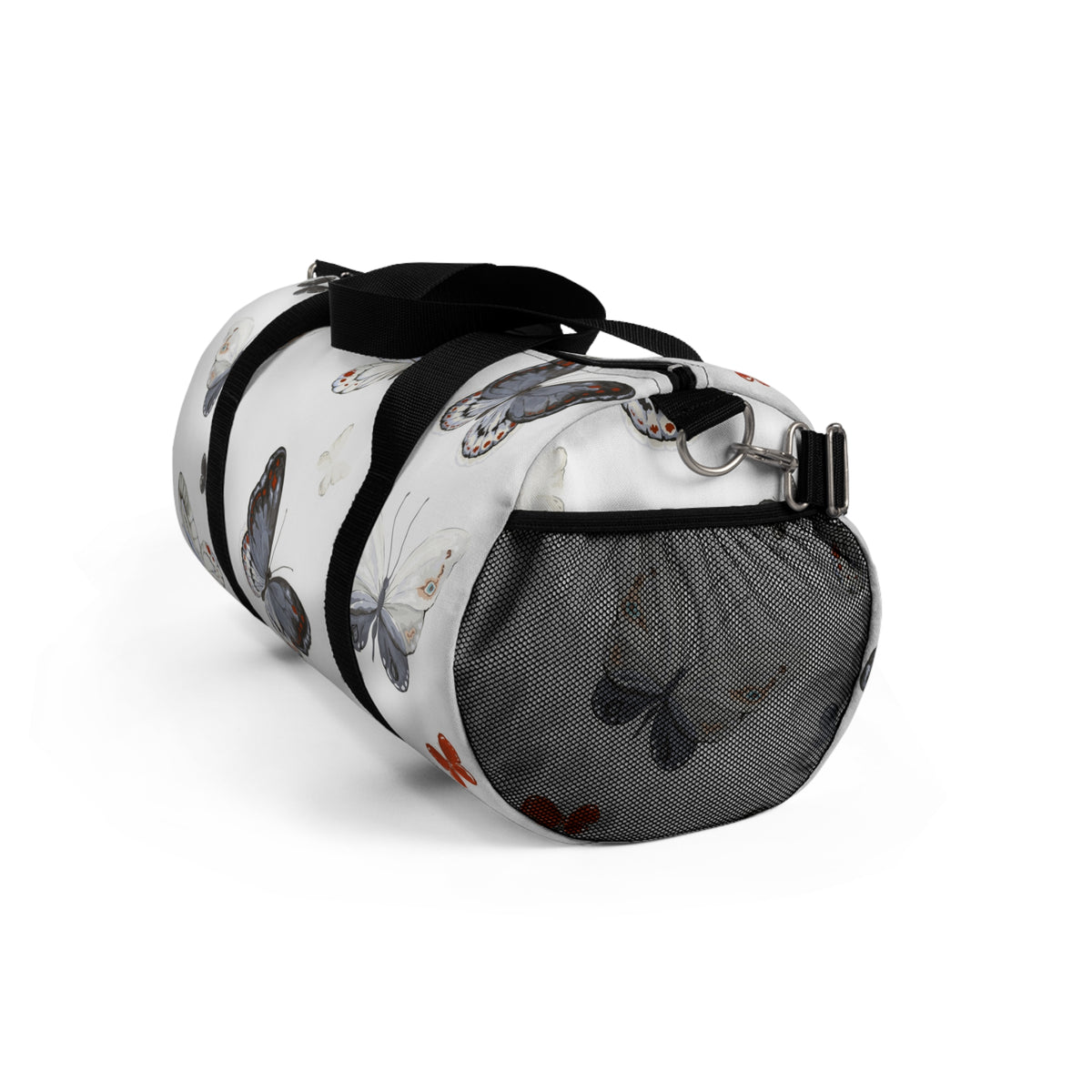 Butterfly Print Duffel Bag — Lightweight Travel & Gym Bag with Watercolor Butterflies