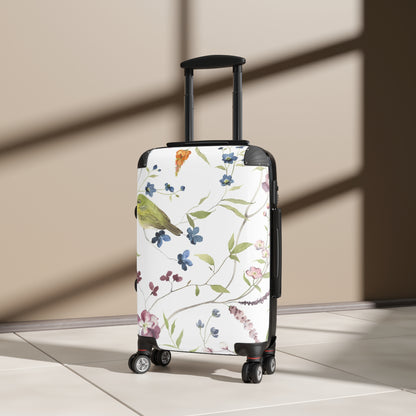 Bird & Blossom Carry-On Suitcase — Floral Travel Luggage
