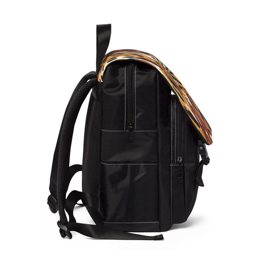 Leopard Print Casual Backpack — Chic Safari Shoulder Bag