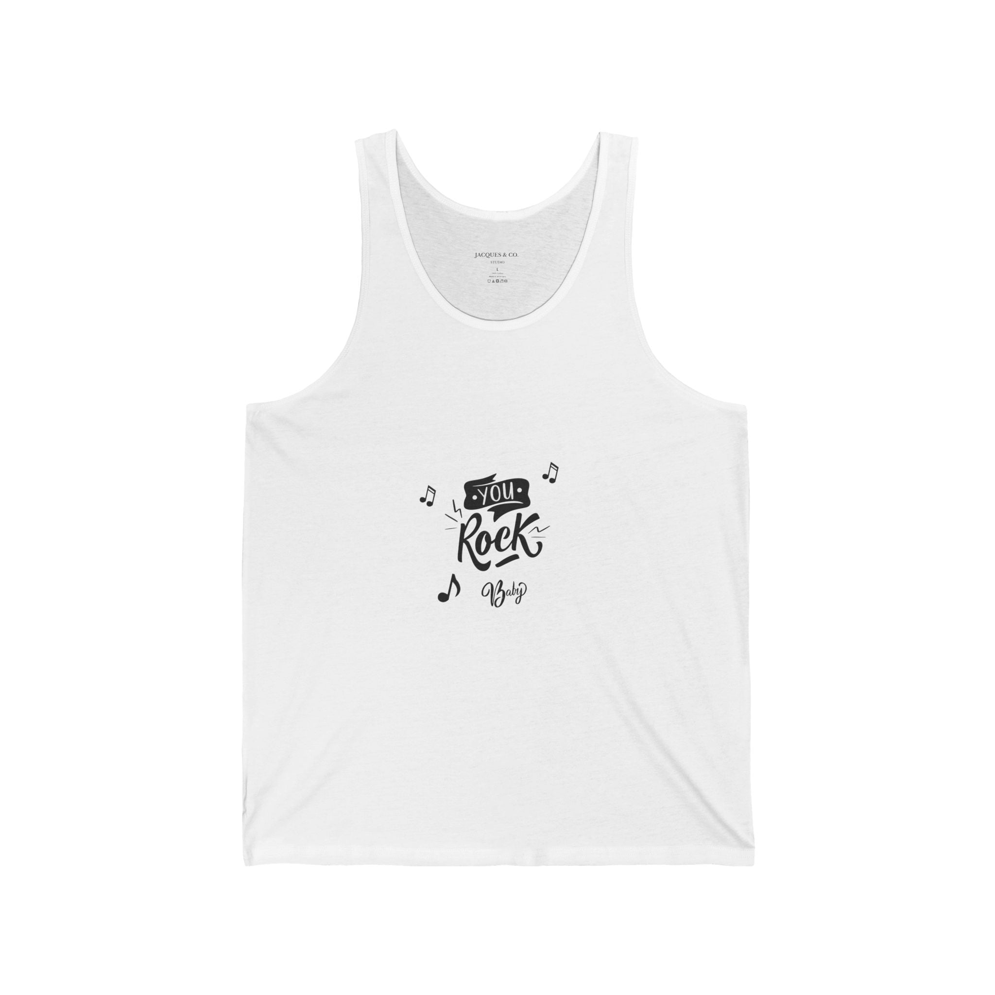 Rock Music Tank Top — 'You Rock' Graphic Sleeveless Shirt
