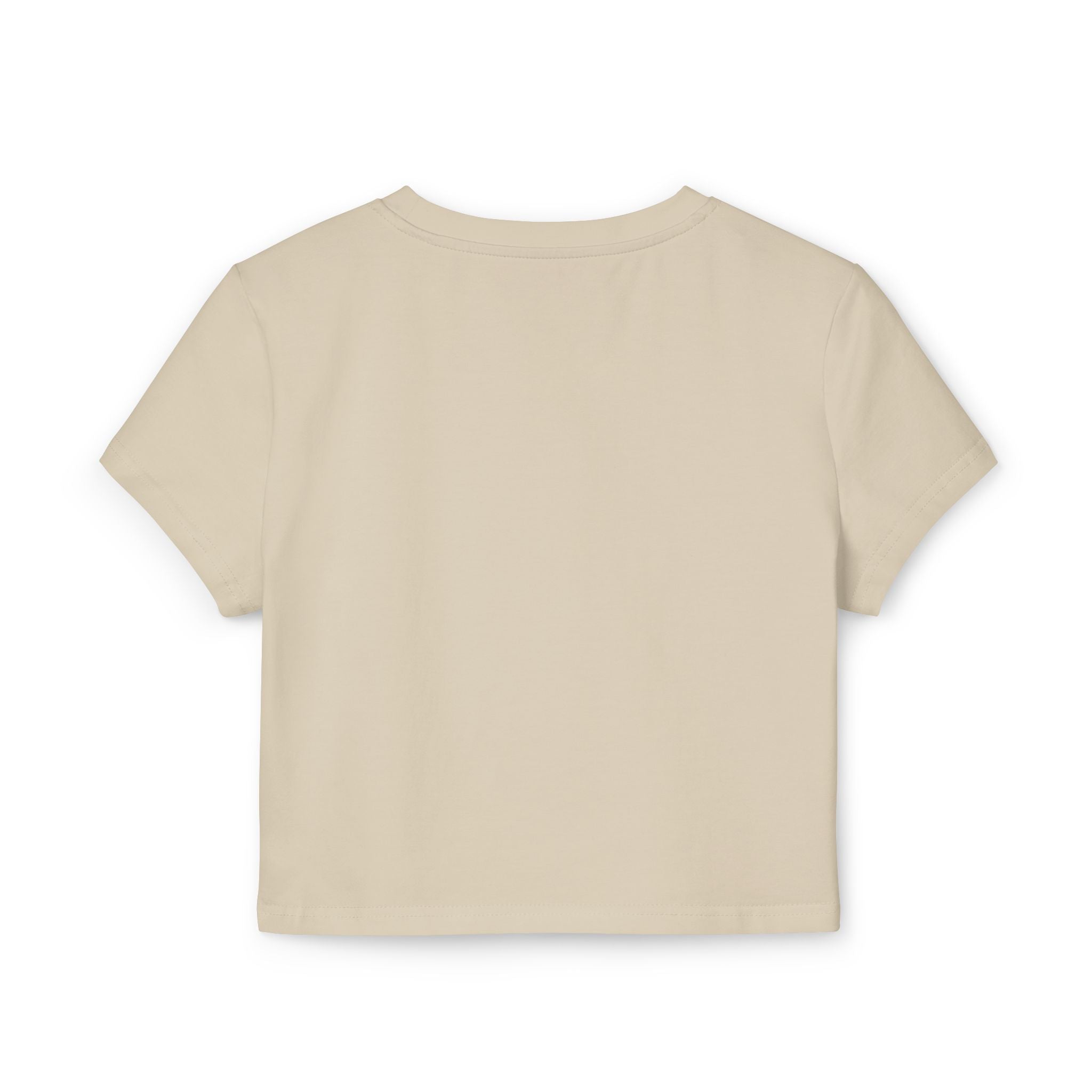 Palm Baby Women's Baby Tee — Tropical Palm Tree Sunset Crop Top