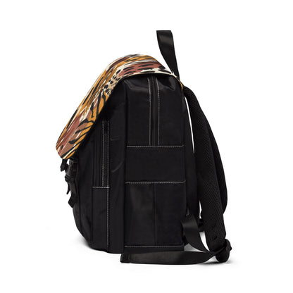 Leopard Print Casual Backpack — Chic Safari Shoulder Bag