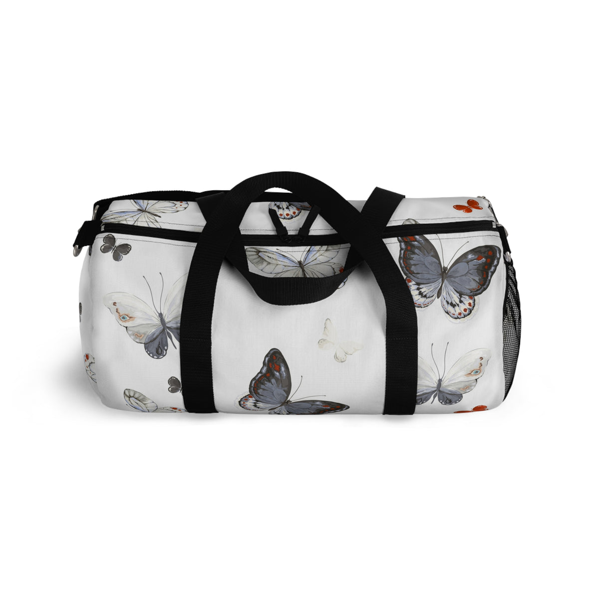 Butterfly Print Duffel Bag — Lightweight Travel & Gym Bag with Watercolor Butterflies