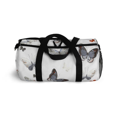 Butterfly Print Duffel Bag — Lightweight Travel & Gym Bag with Watercolor Butterflies