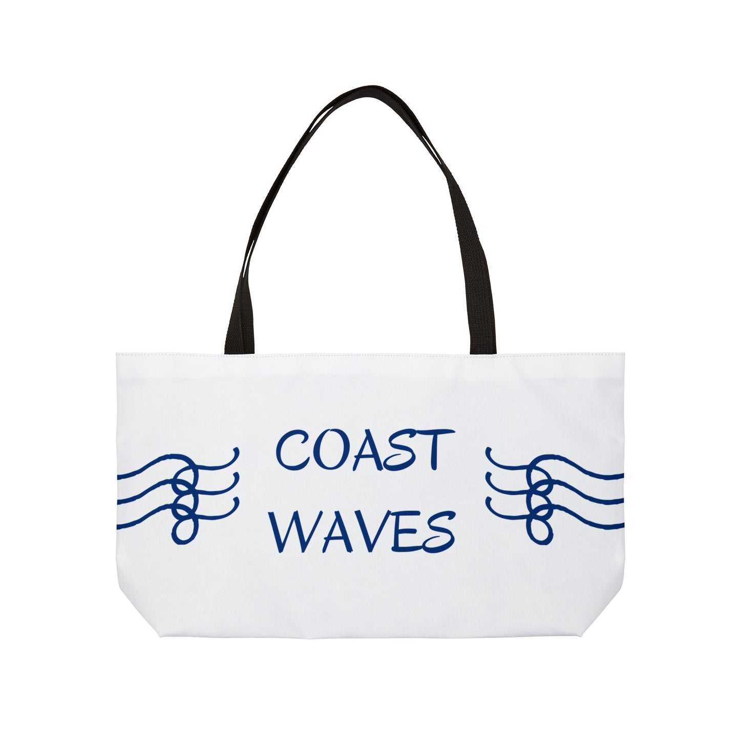 Coast Waves Weekender Tote Bag — Coastal Beach Canvas Travel Tote