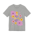 Comfortable T-shirt "Coeur Bloom" Flower Print