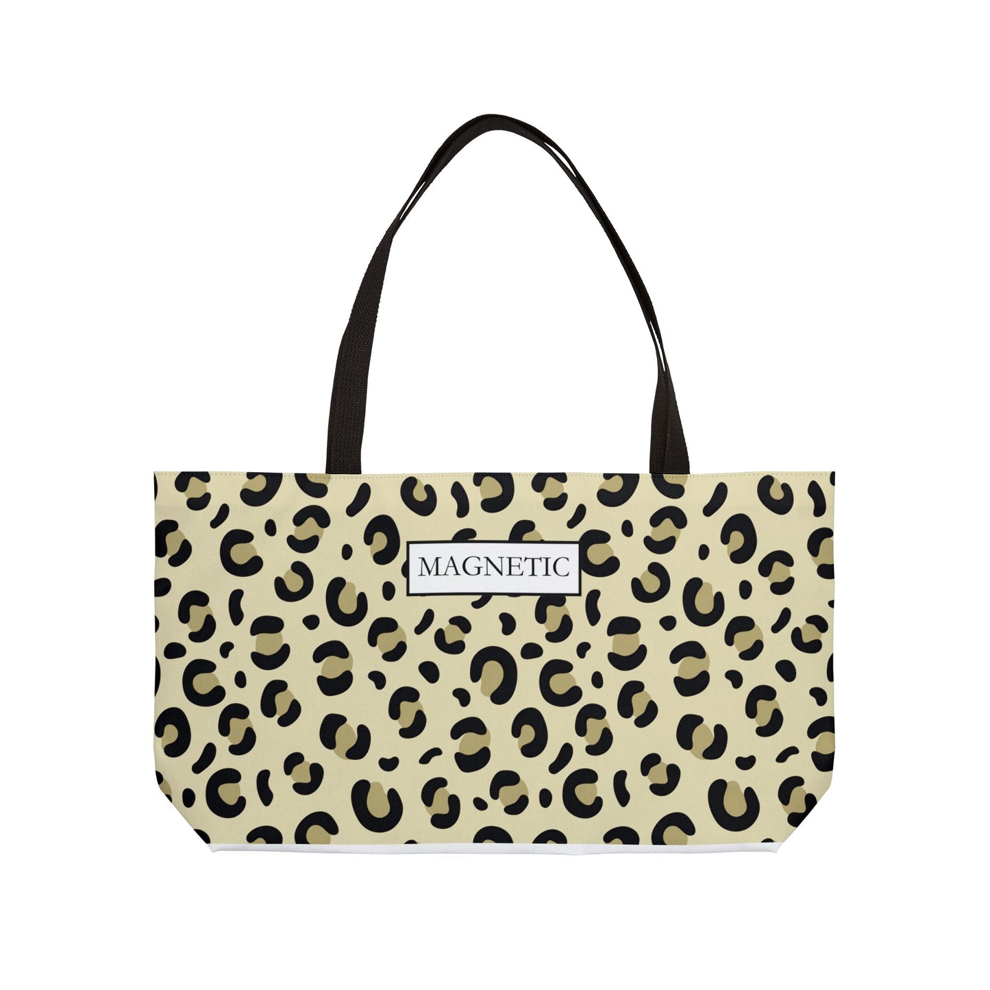 Leopard Print Weekender Tote Bag — 'MAGNETIC' Chic Travel Carryall