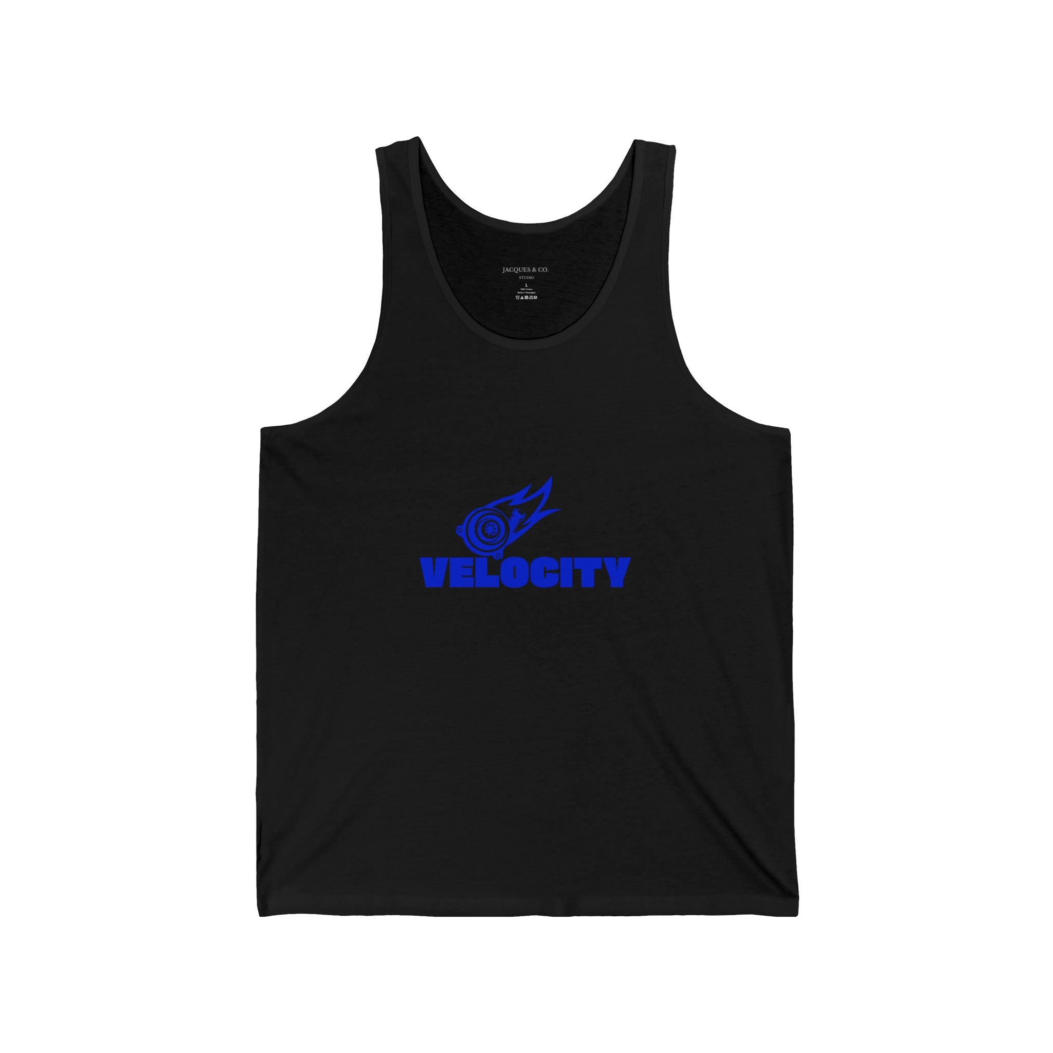 Velocity Logo Tank Top — Athletic Graphic Jersey Tank