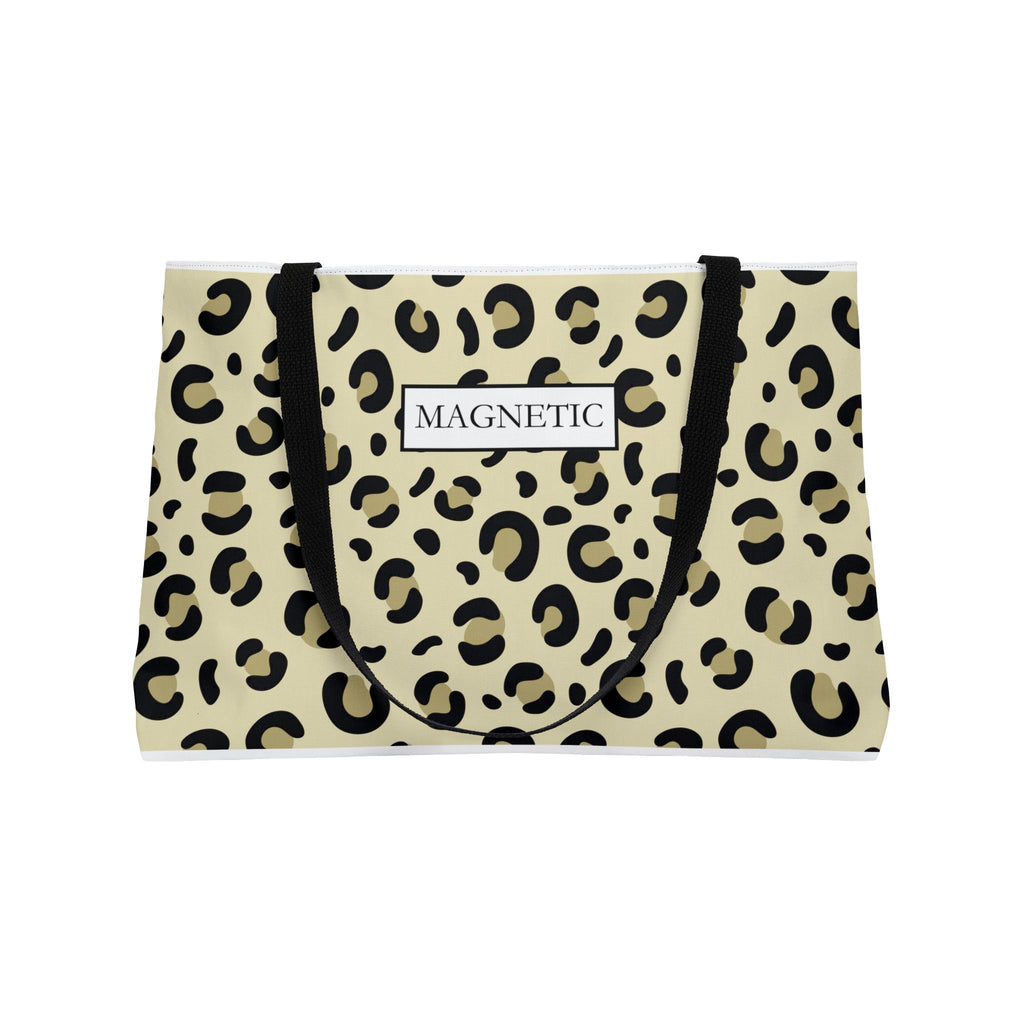 Leopard Print Weekender Tote Bag — 'MAGNETIC' Chic Travel Carryall