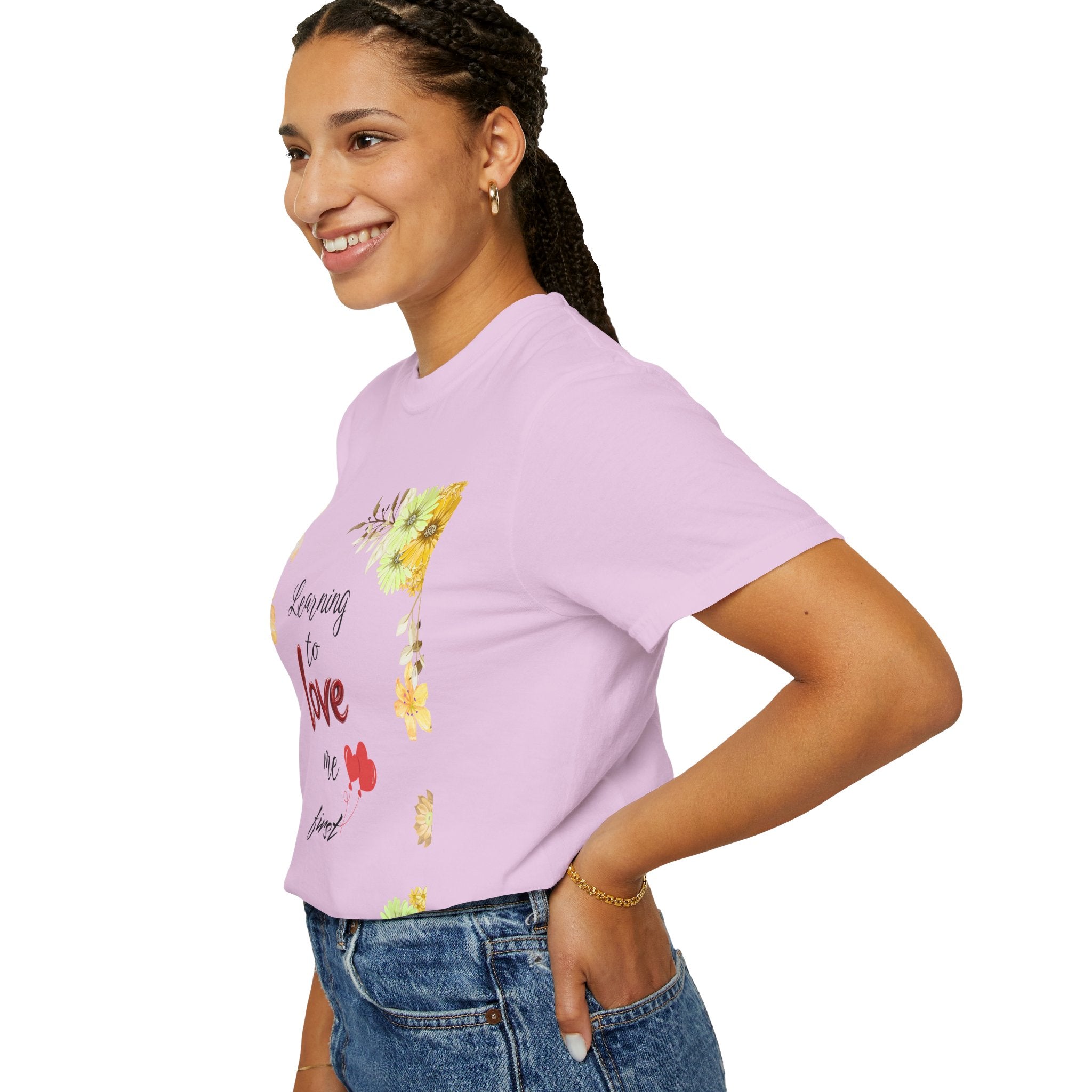 Learning to Love Me First Floral T-Shirt