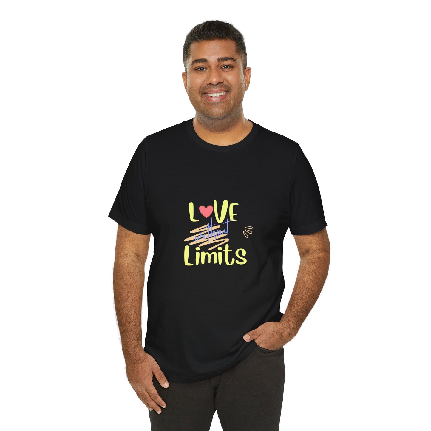 Love Without Limits Tee — Inspirational Heart Graphic Shirt