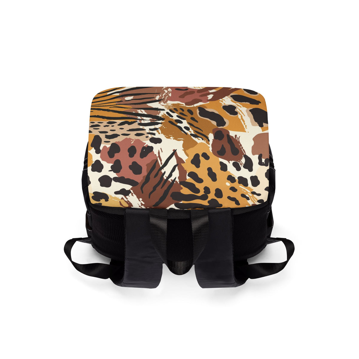 Leopard Print Casual Backpack — Chic Safari Shoulder Bag