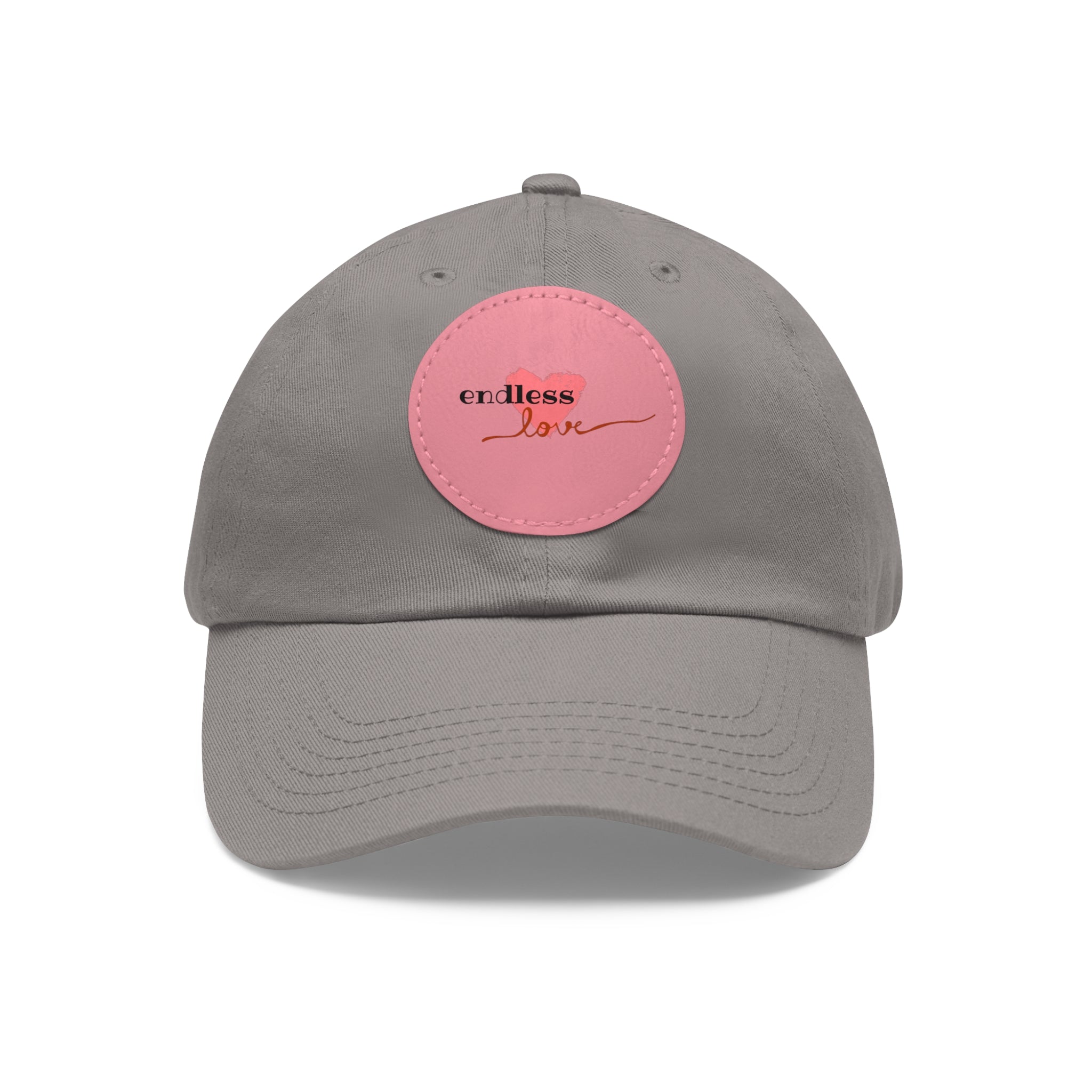 Leather Patch Dad Hat — Heartbeat 'endless' Design