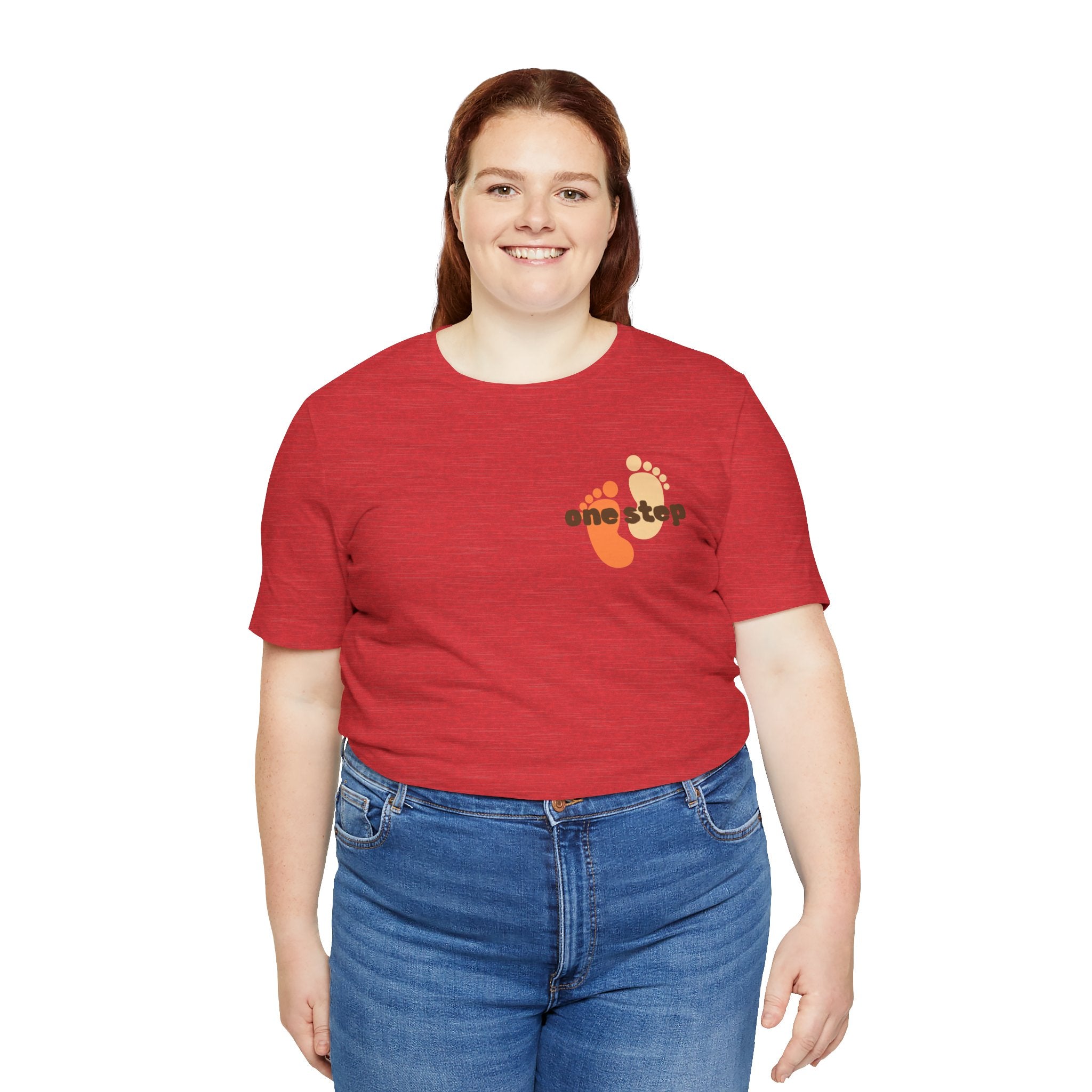 Motivational 'One Step' T-Shirt — Keep Going Inspirational Graphic Tee