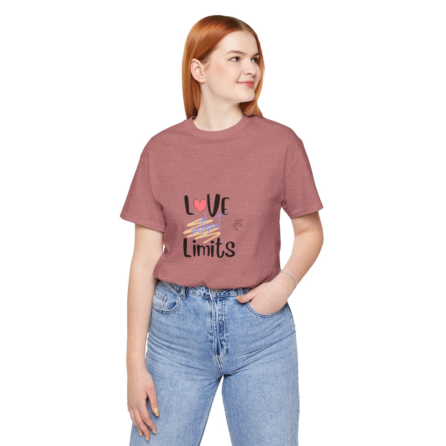 Love Without Limits Tee — Inspirational Heart Graphic Shirt