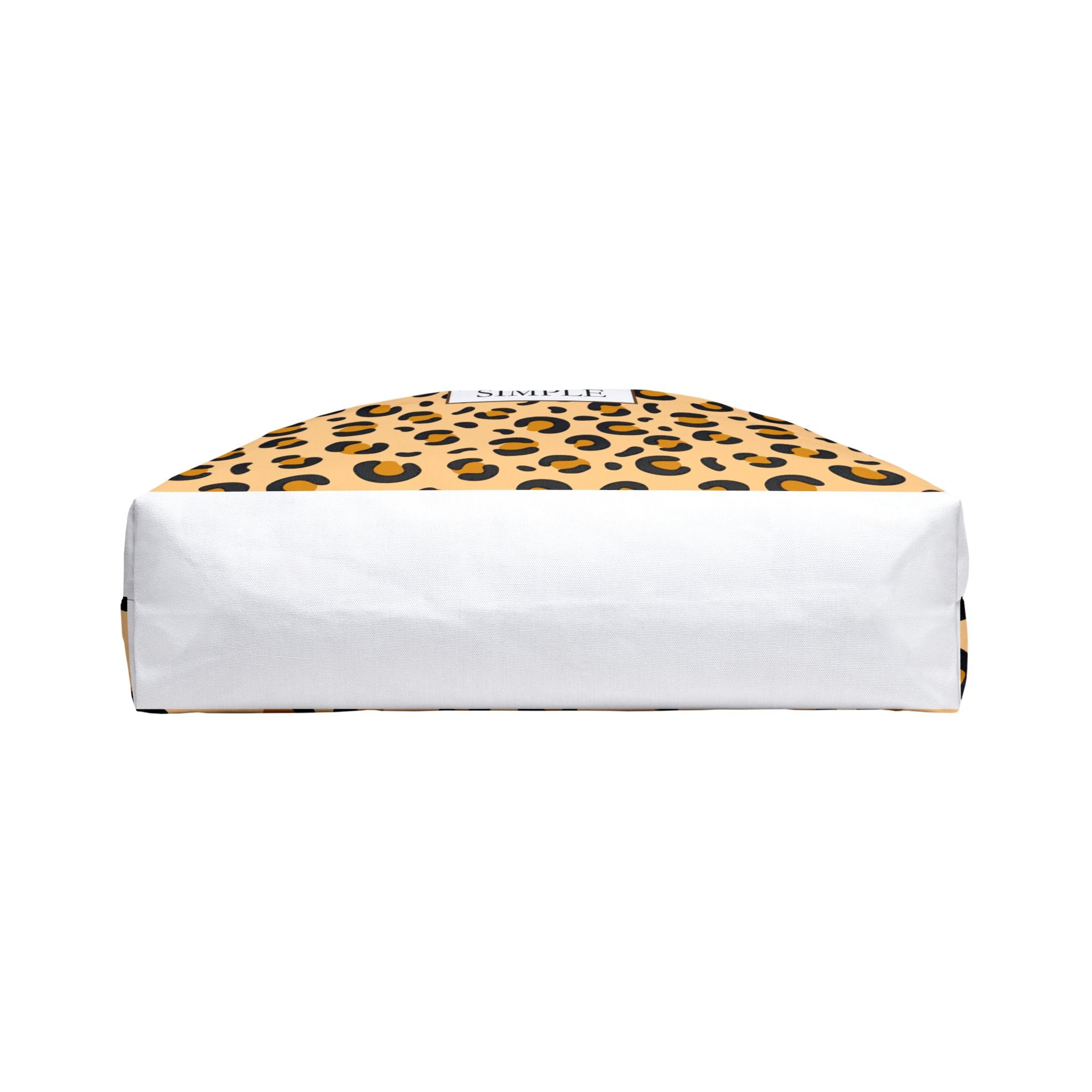 Leopard Print Weekender Tote Bag — "SIMPLE" Label Travel Beach Bag