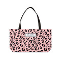 Classy Pink Leopard Weekender Tote Bag — Stylish Animal Print Travel Tote