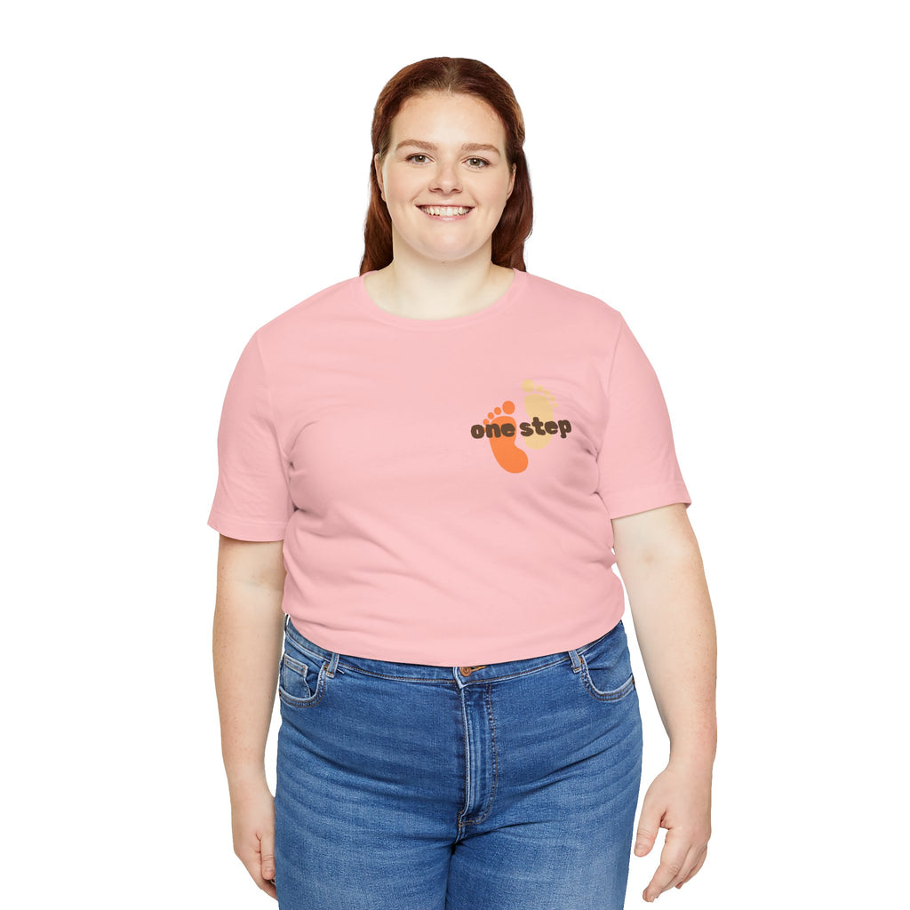Motivational 'One Step' T-Shirt — Keep Going Inspirational Graphic Tee