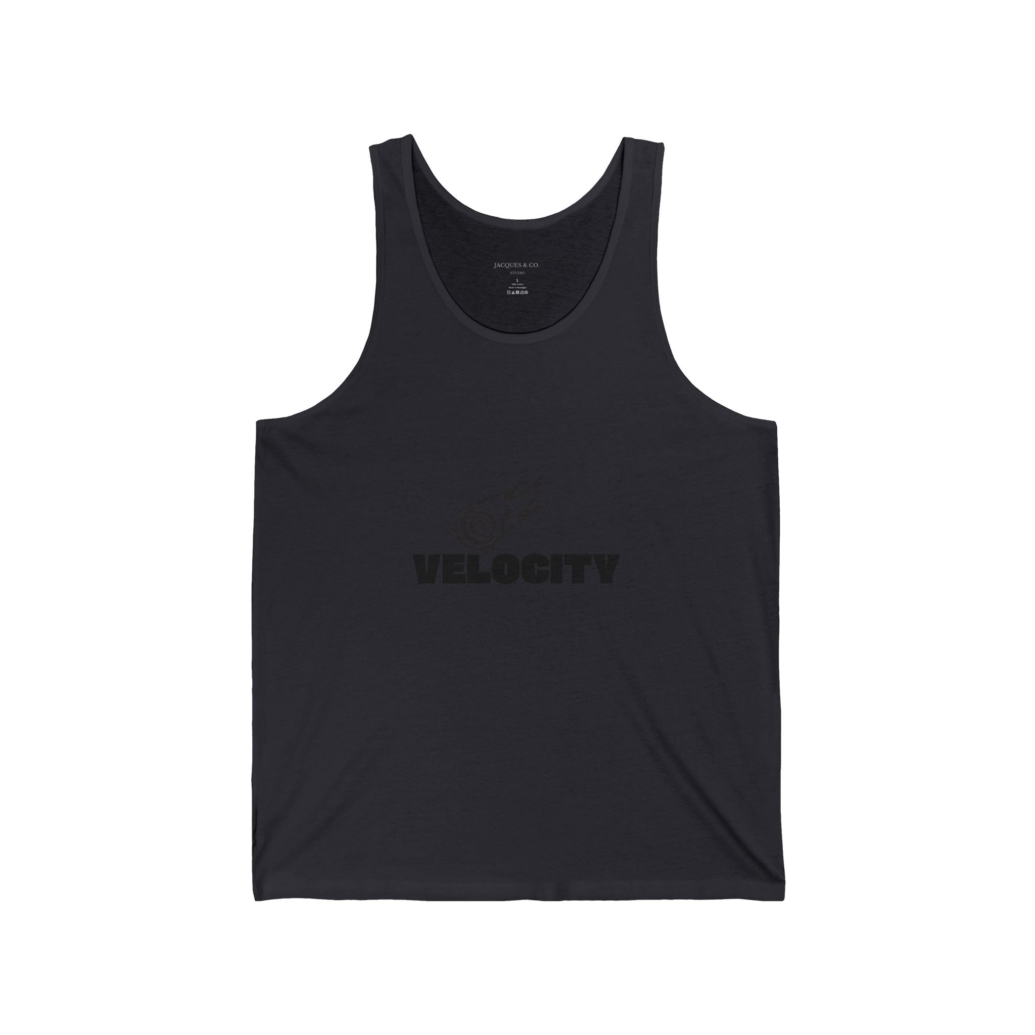 Velocity Logo Tank Top — Athletic Graphic Jersey Tank