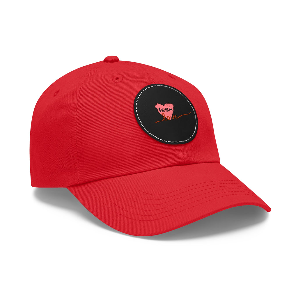 Leather Patch Dad Hat — Heartbeat 'endless' Design