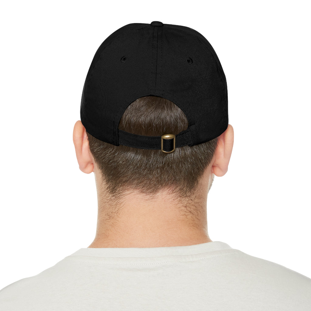 Leather Patch Dad Hat — Heartbeat 'endless' Design