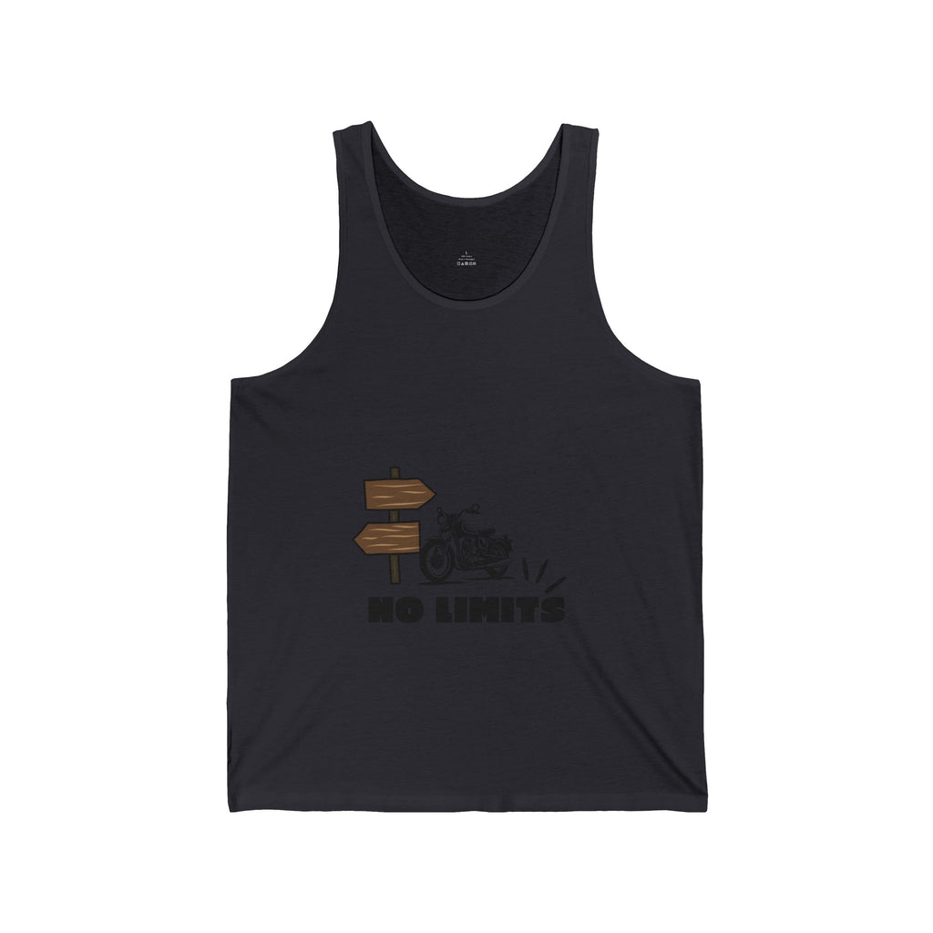 No Limits Motorcycle Tank Top — Biker Road Trip Graphic Tank