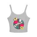 Retro Car Crop Tank Top — Vintage Sedan Graphic Spaghetti Strap Top