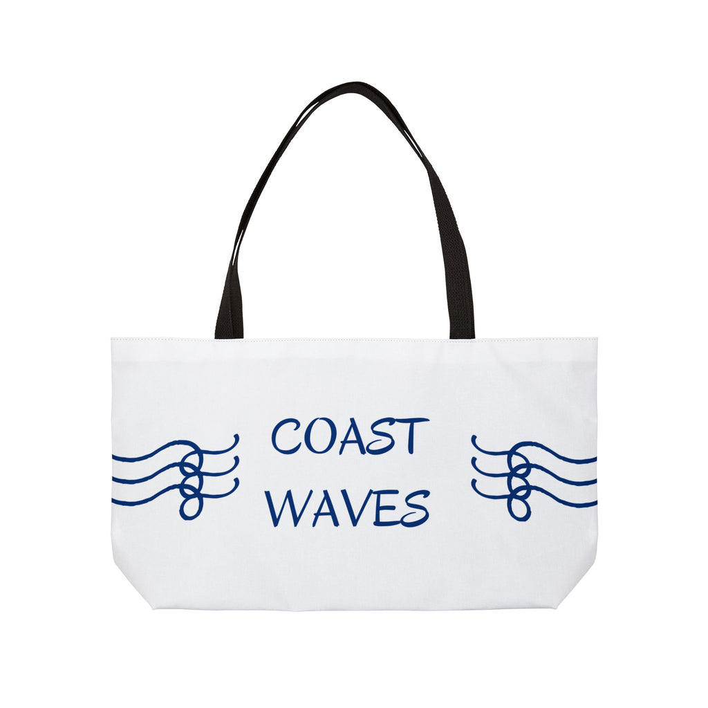 Coast Waves Weekender Tote Bag — Coastal Beach Canvas Travel Tote