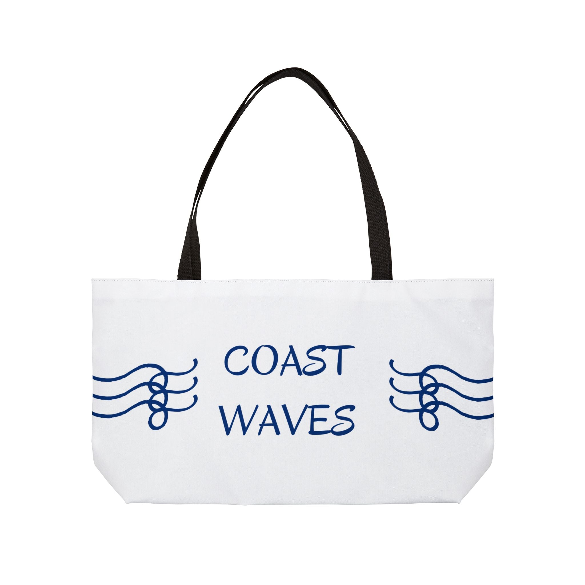 Coast Waves Weekender Tote Bag — Coastal Beach Canvas Travel Tote