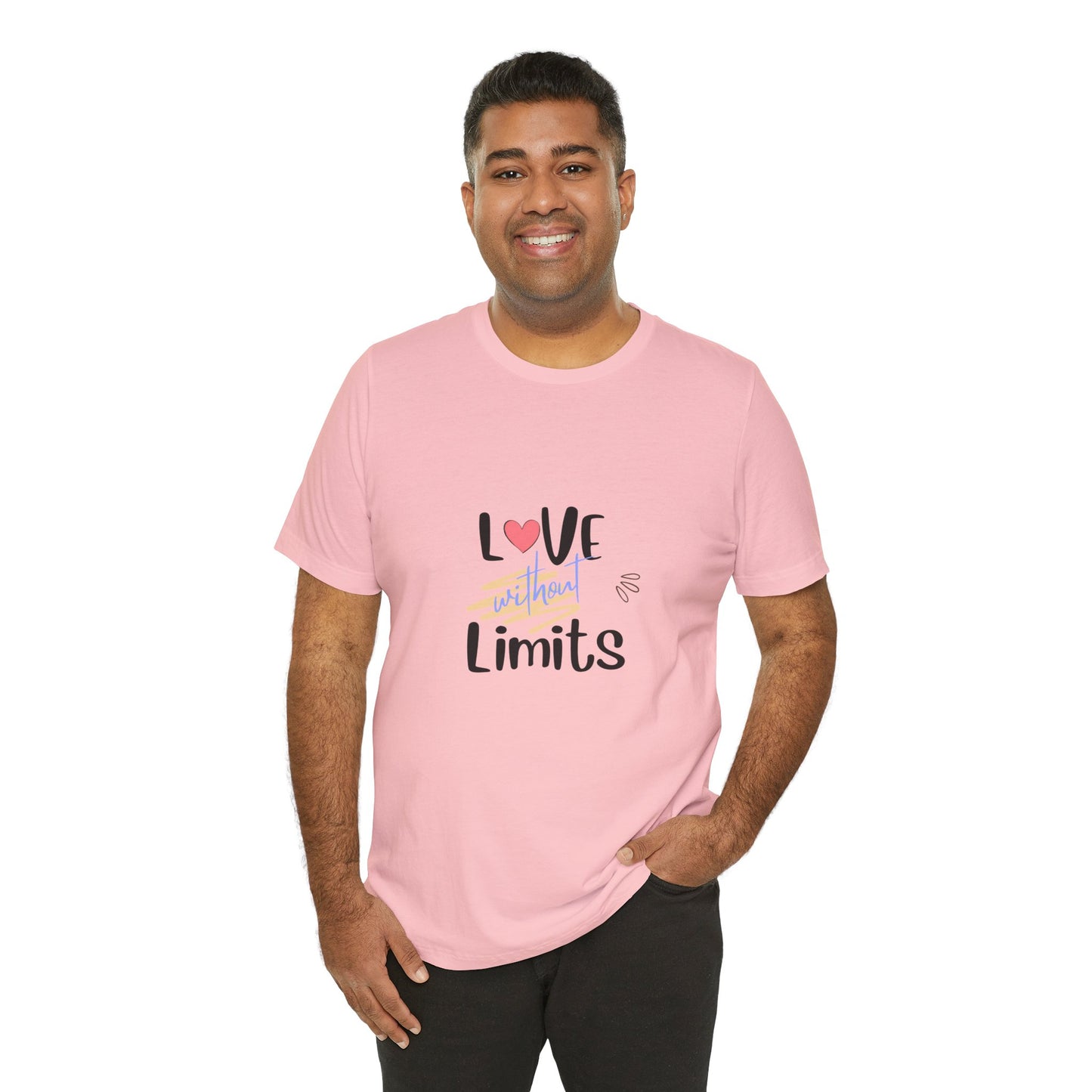 Love Without Limits Tee — Inspirational Heart Graphic Shirt