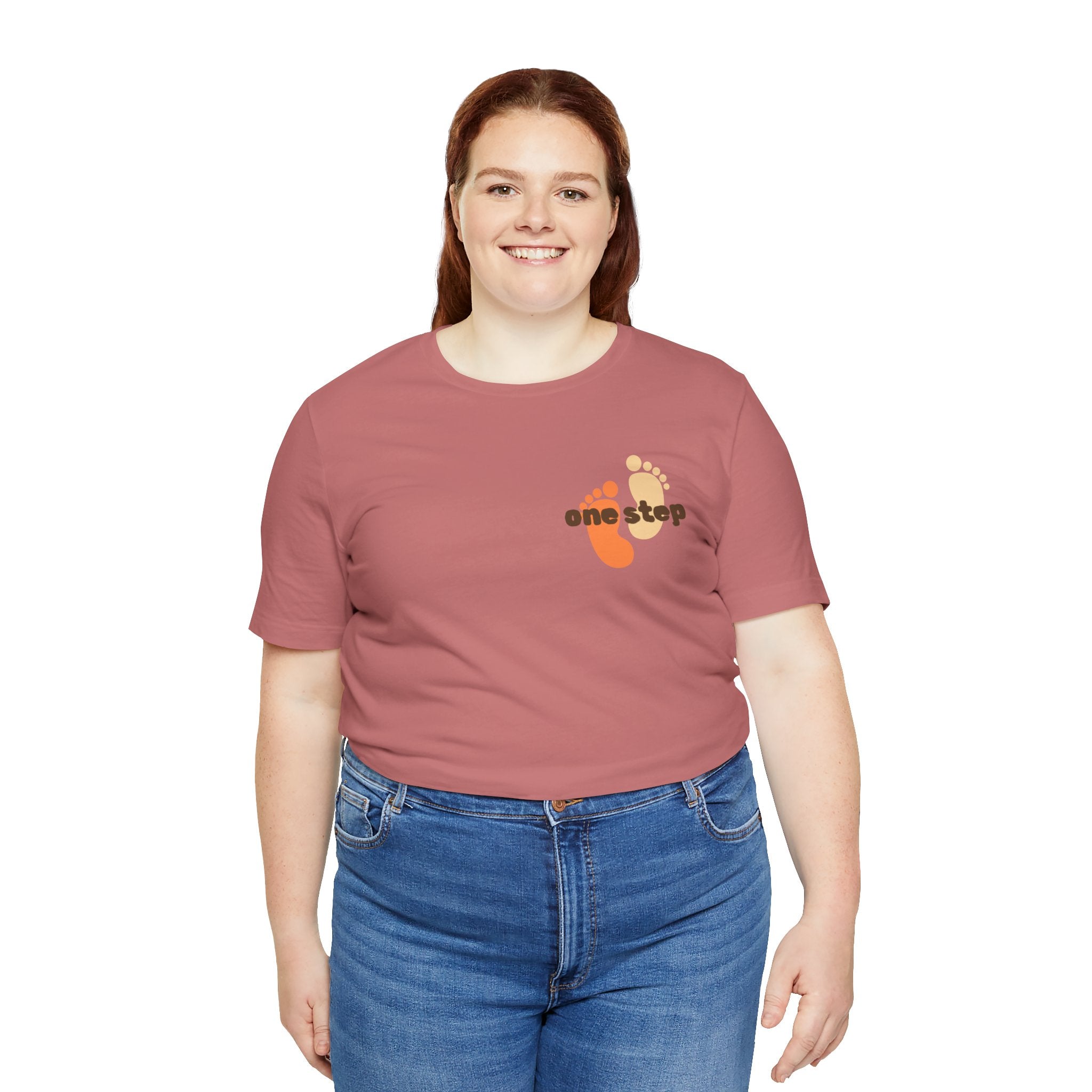 Motivational 'One Step' T-Shirt — Keep Going Inspirational Graphic Tee
