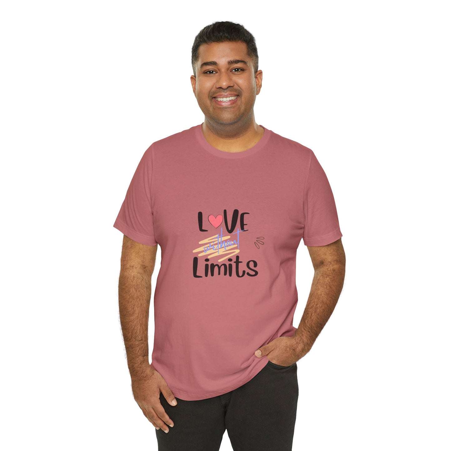 Love Without Limits Tee — Inspirational Heart Graphic Shirt