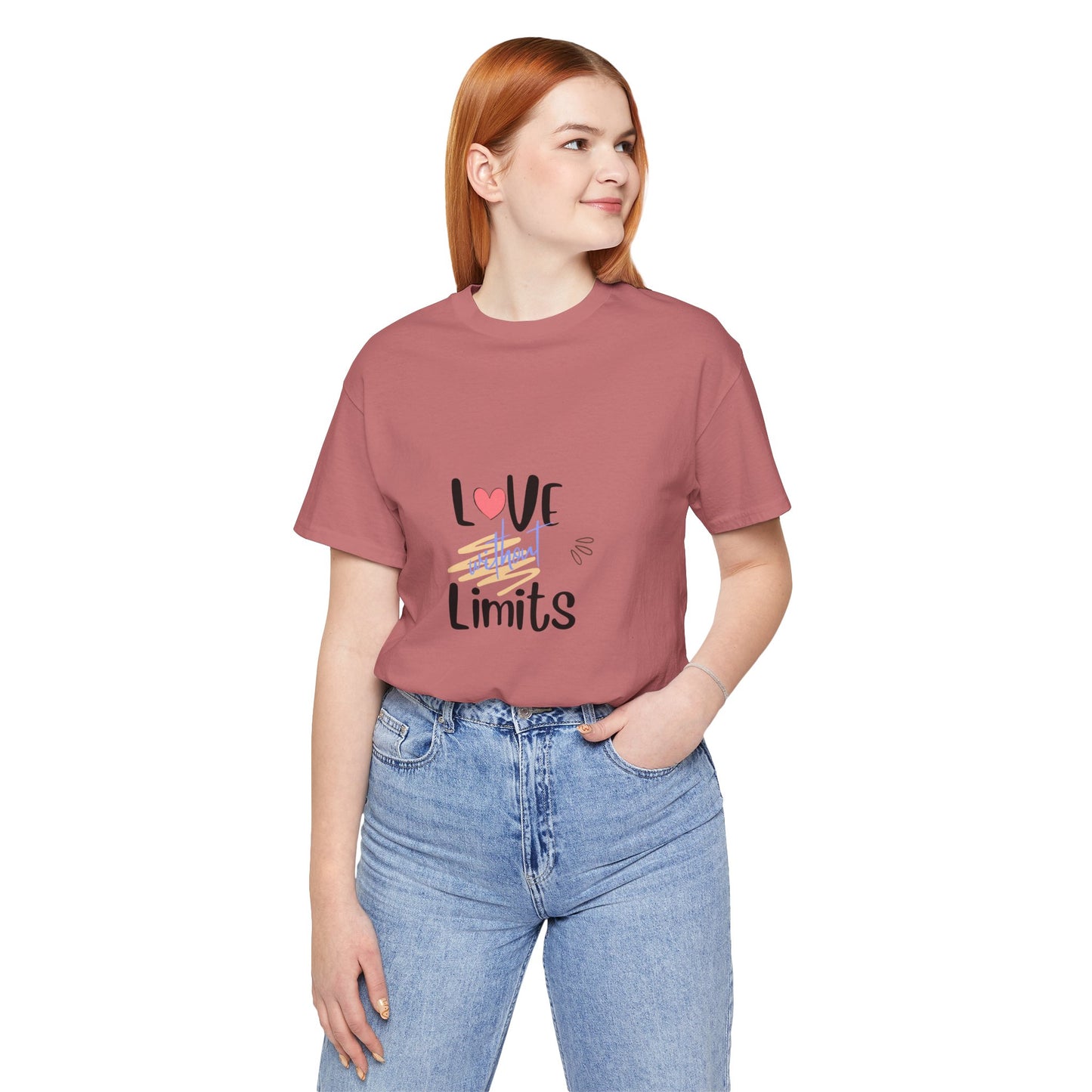 Love Without Limits Tee — Inspirational Heart Graphic Shirt