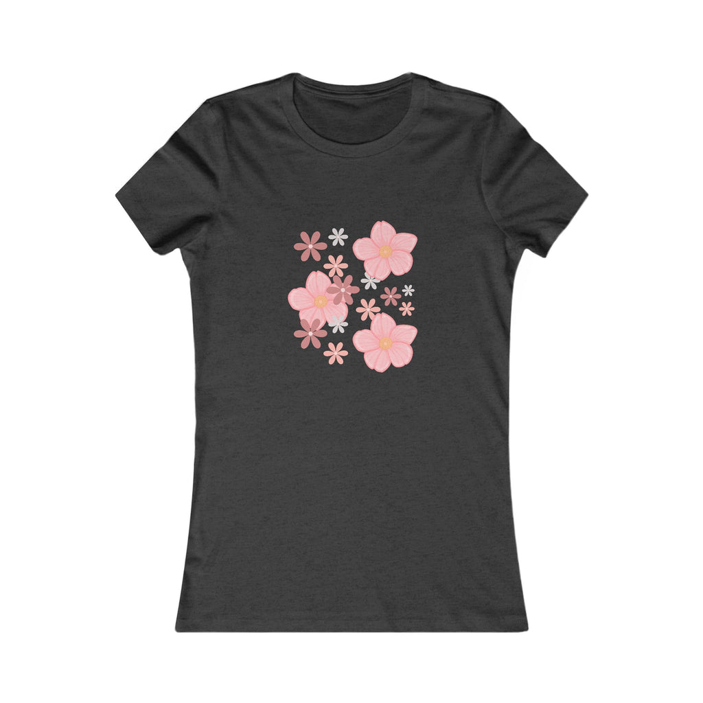 Floral Cluster Tee — Pink Blossoms Women's Graphic T-Shirt