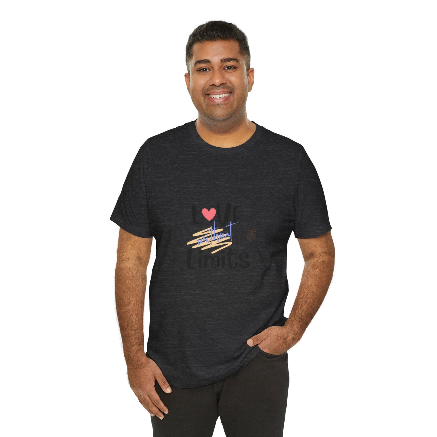 Love Without Limits Tee — Inspirational Heart Graphic Shirt