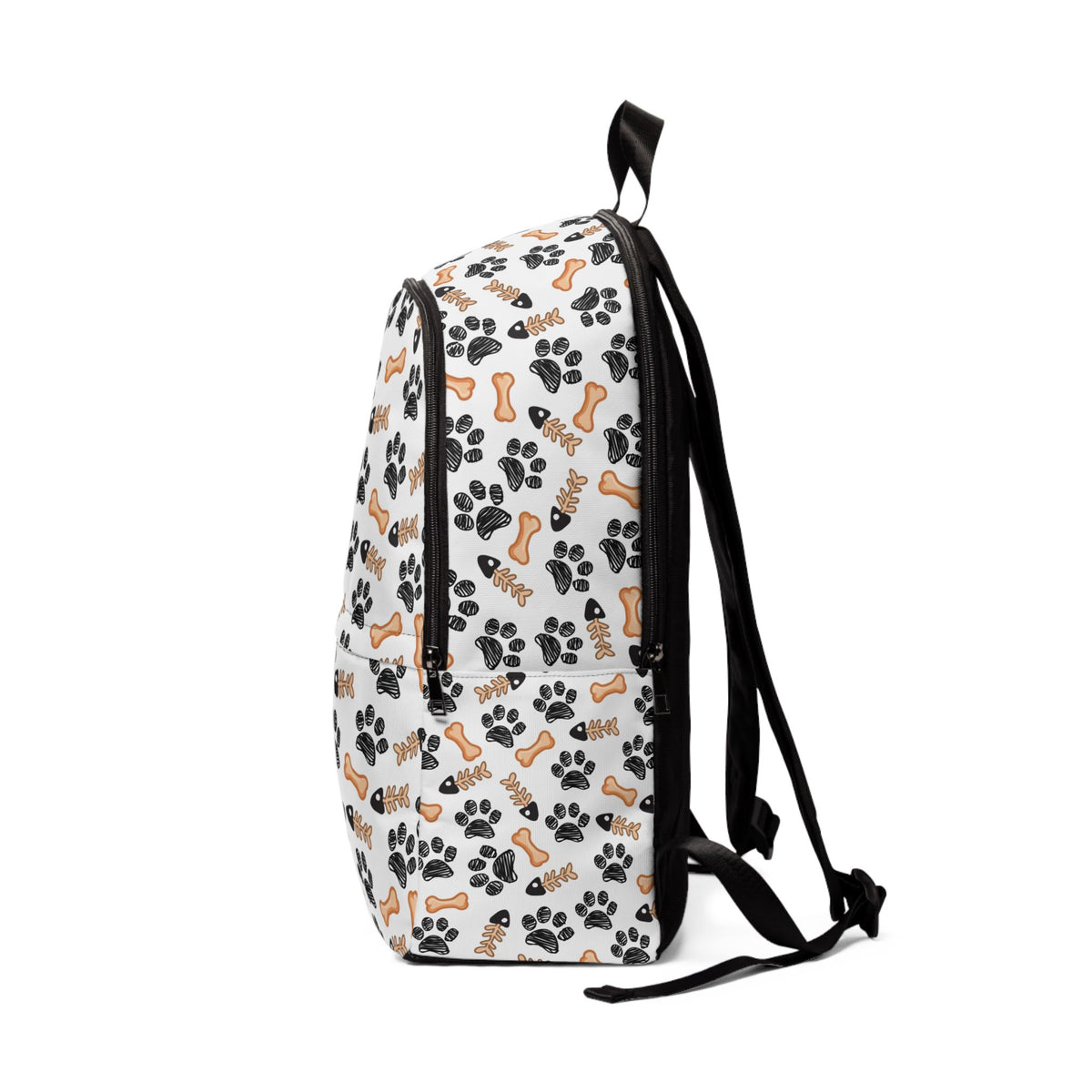 Dog Paw & Bone Pattern Backpack – Cute Pet Lover School Bag