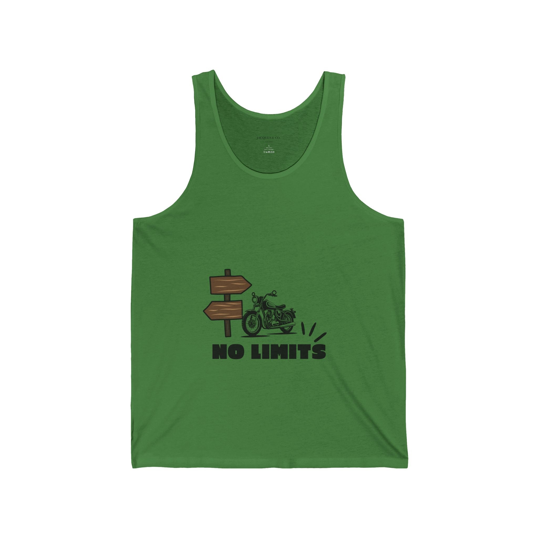 No Limits Motorcycle Tank Top — Biker Road Trip Graphic Tank