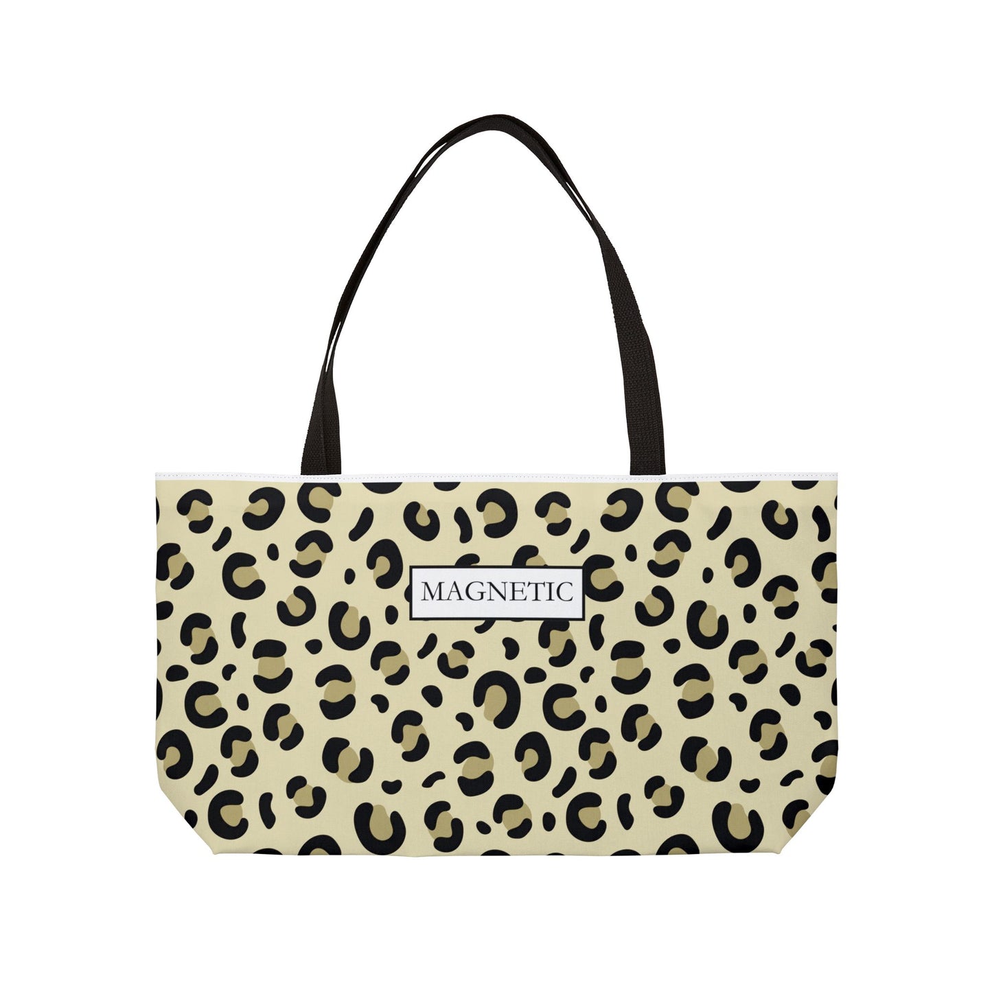 Leopard Print Weekender Tote Bag — 'MAGNETIC' Chic Travel Carryall