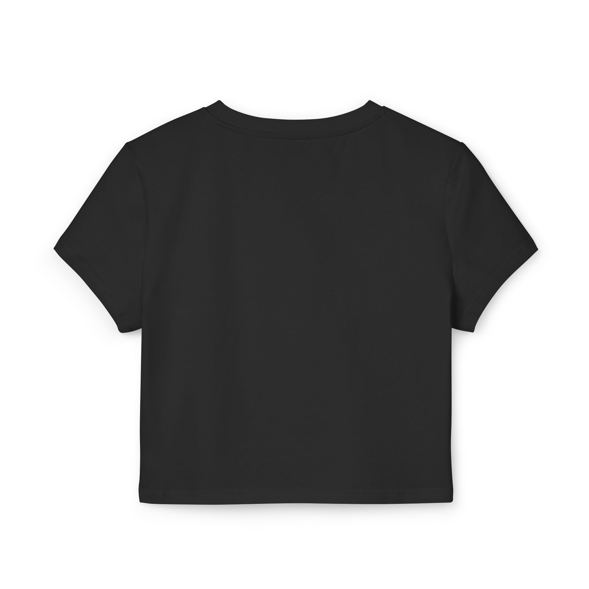 Cute Doodle Hearts & Pineapple Crop Tee — Women's Baby Tee