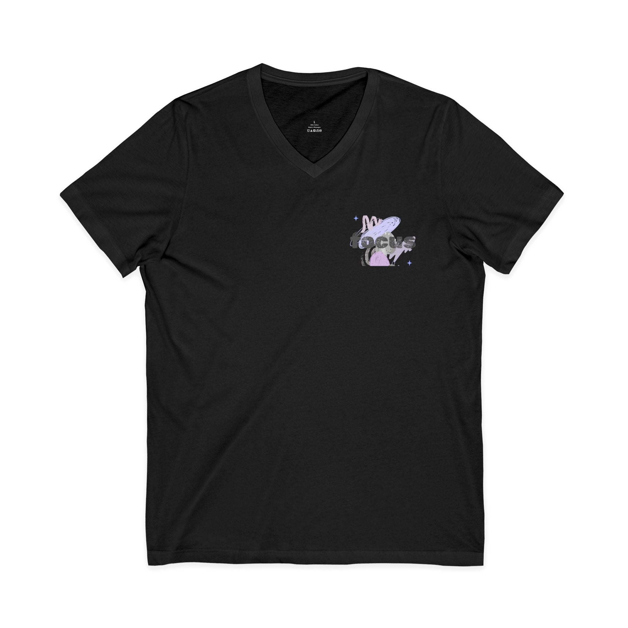 Keep It Simple V-Neck Tee — Minimalist Motivational Graphic T-Shirt