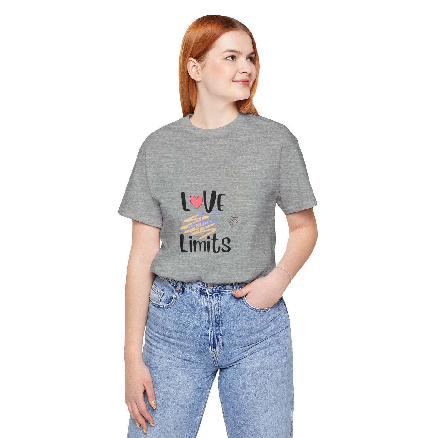 Love Without Limits Tee — Inspirational Heart Graphic Shirt