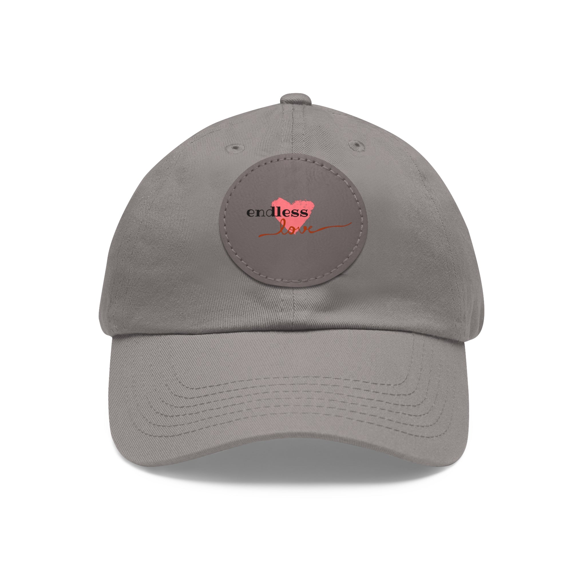 Leather Patch Dad Hat — Heartbeat 'endless' Design