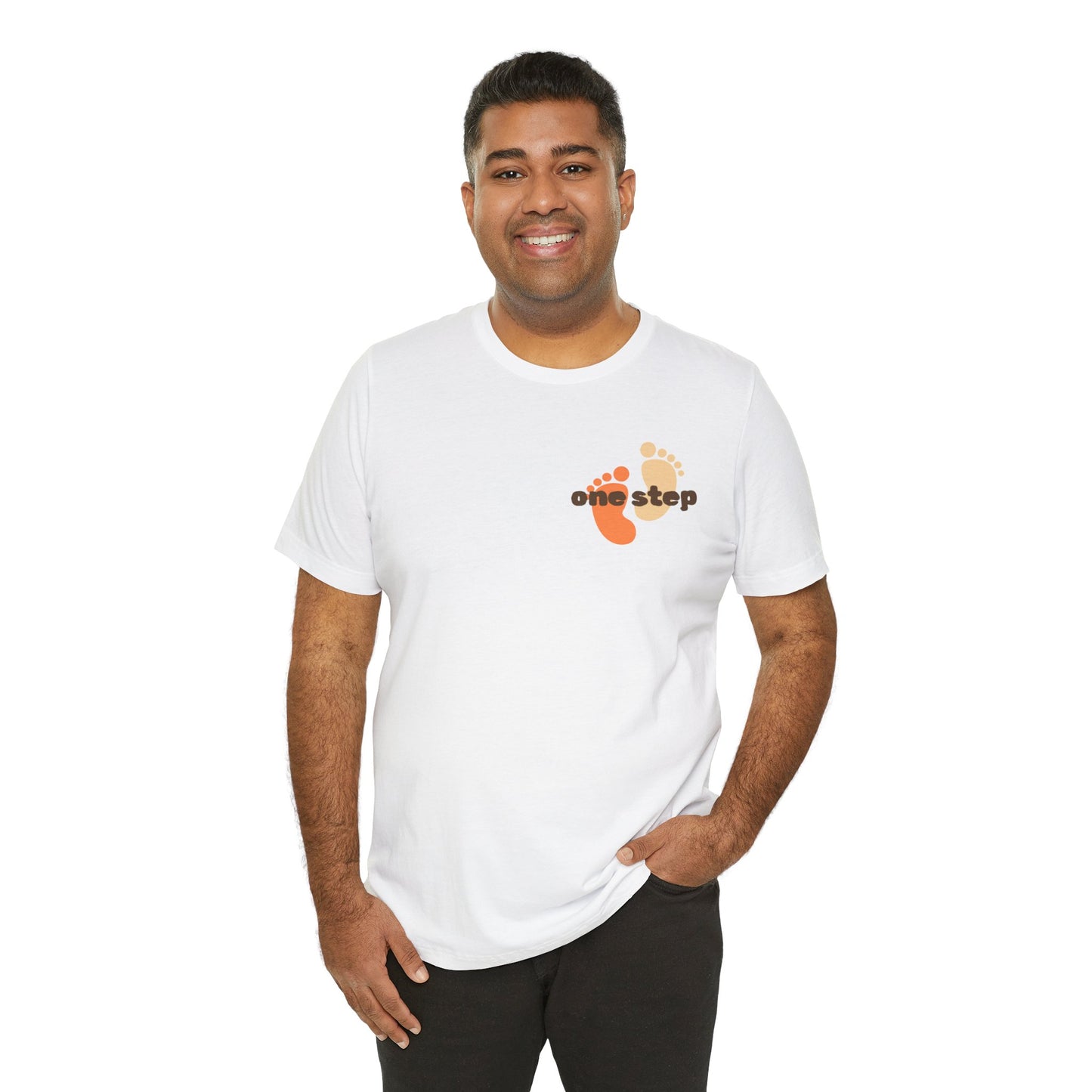 Motivational 'One Step' T-Shirt — Keep Going Inspirational Graphic Tee
