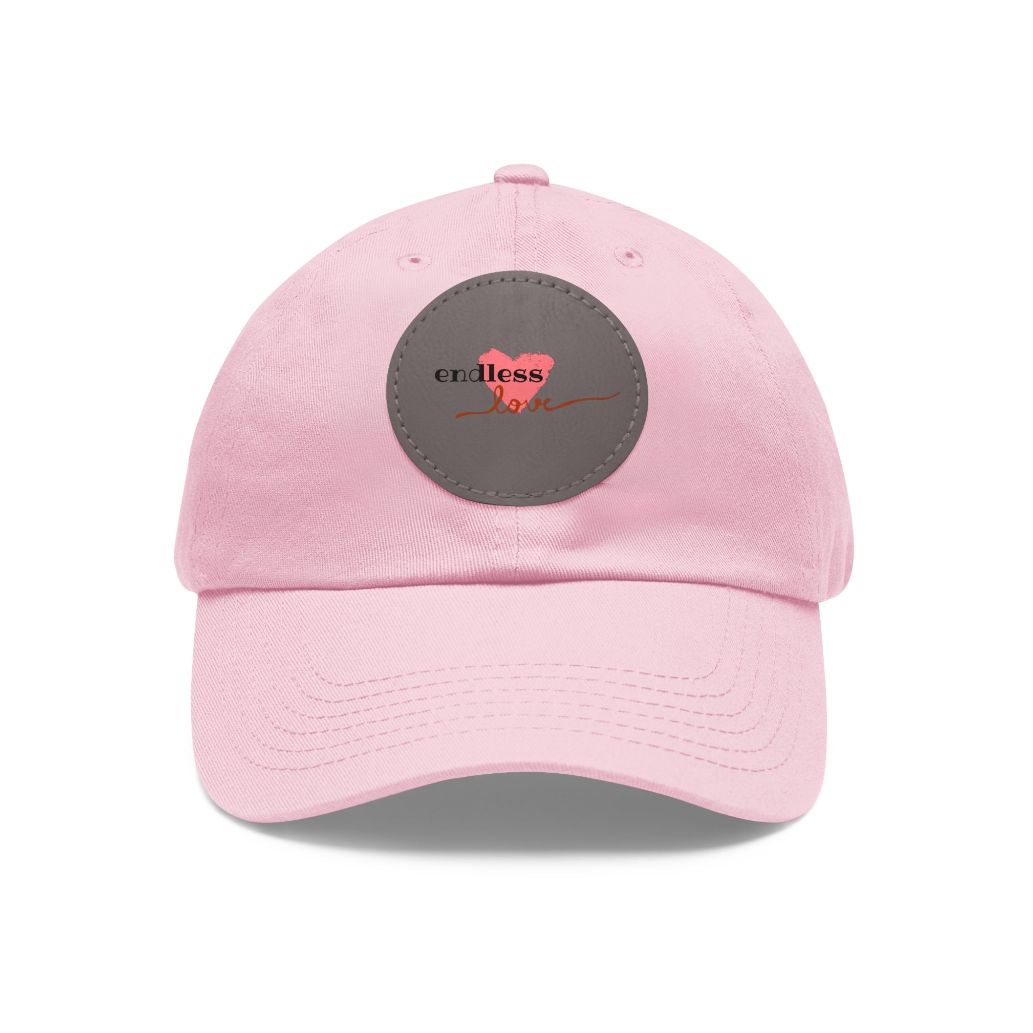 Leather Patch Dad Hat — Heartbeat 'endless' Design
