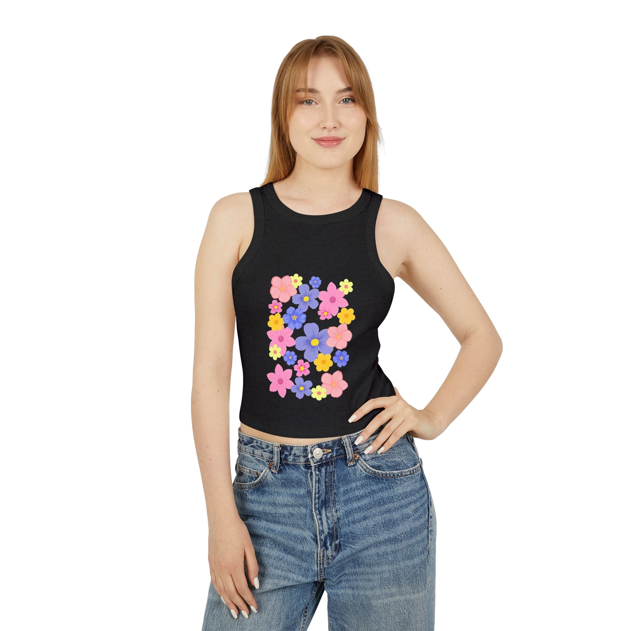 Women's Micro Rib Racer Tank Top