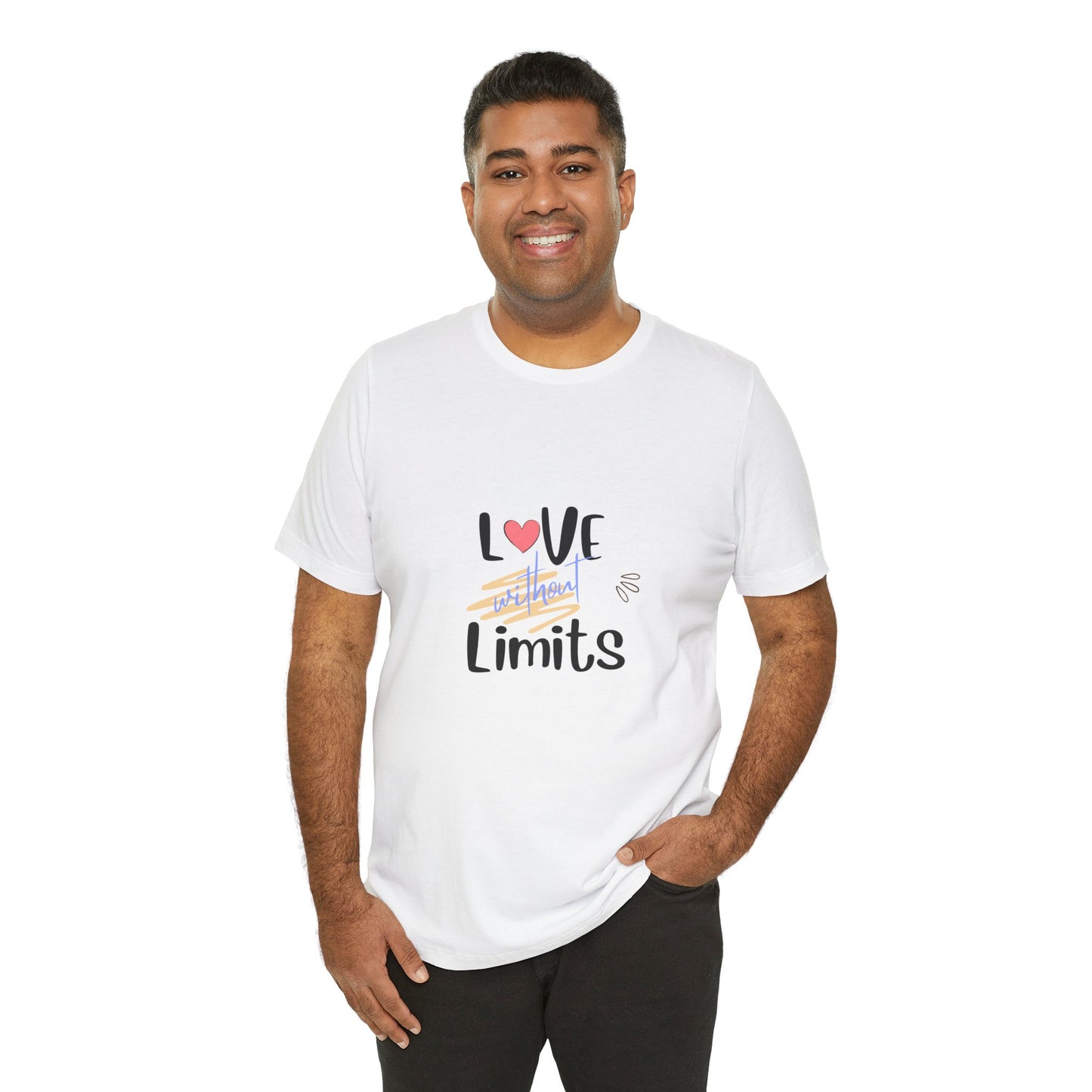 Love Without Limits Tee — Inspirational Heart Graphic Shirt